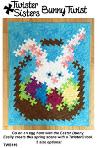 Bunny Twist Easter Quilt Pattern by Twister Sisters Designs