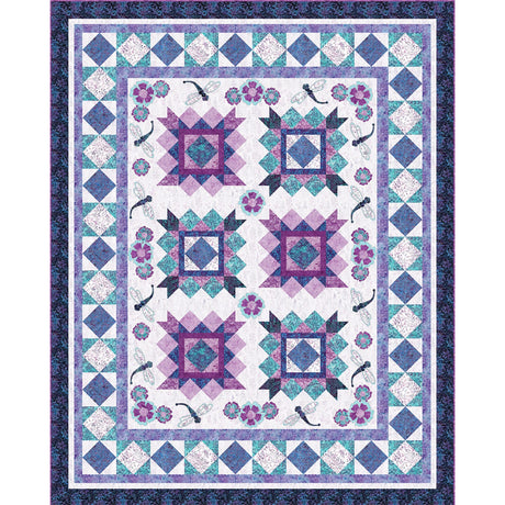 Dragonflies and Posies Quilt Pattern by The Whimsical Workshop