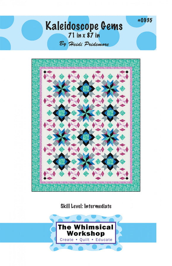 Kaleidoscope Gems Quilt Pattern by The Whimsical Workshop