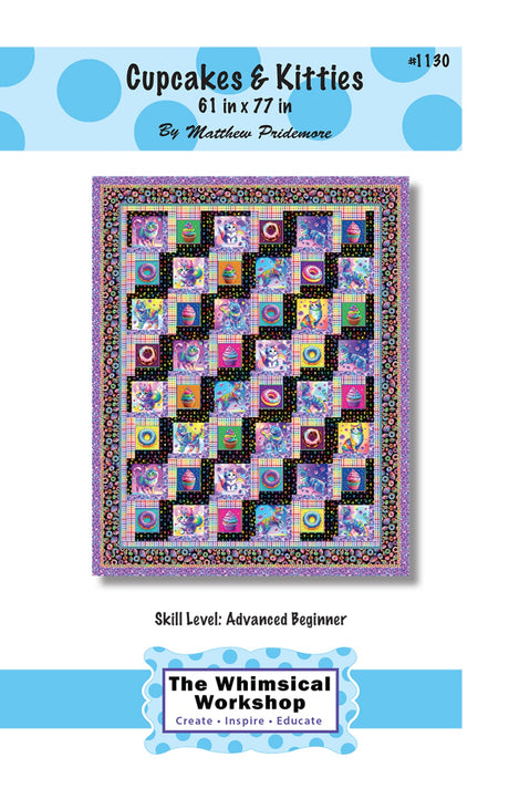 Cupcakes & Kitties Quilt Pattern by Whimsical Workshop