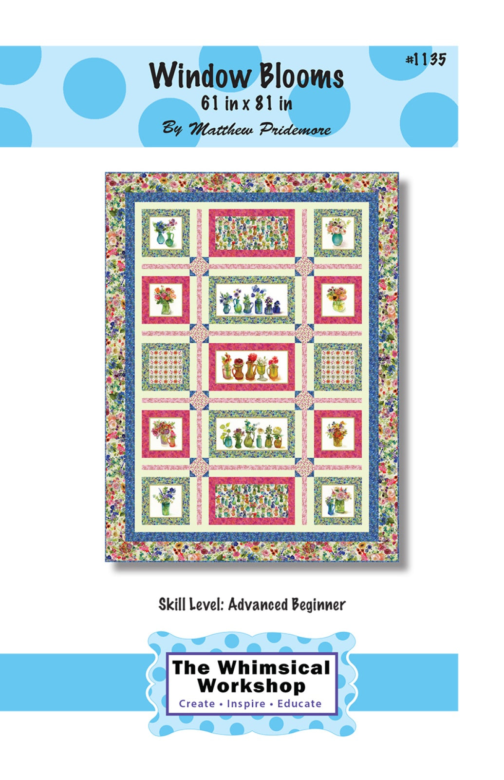 Window Blooms Quilt Pattern by Whimsical Workshop