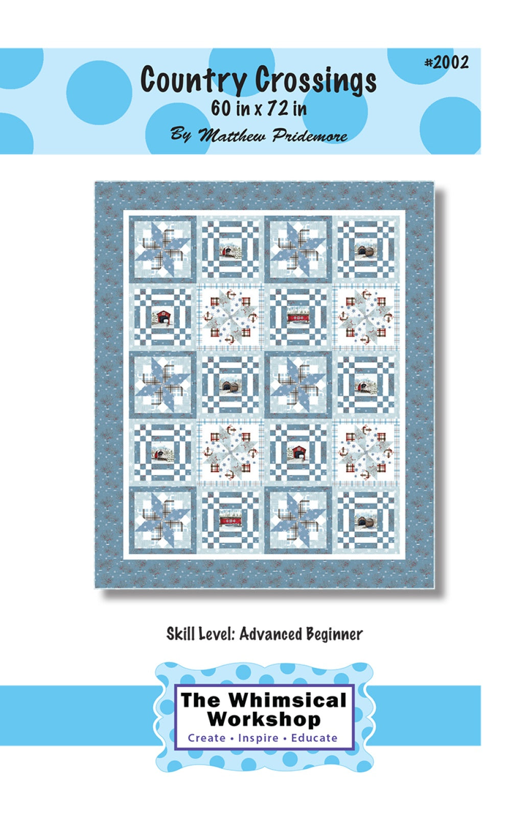 Country Crossing Quilt Pattern by Whimsical Workshop