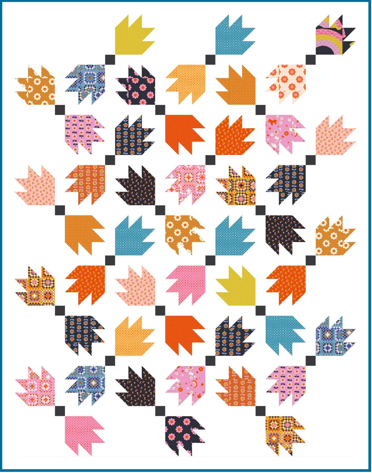 Tea Leaves Downloadable Pattern by Meadow Mist Designs