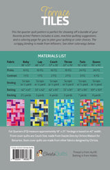 Back of the Terrace Tiles Downloadable Pattern by Christa Quilts