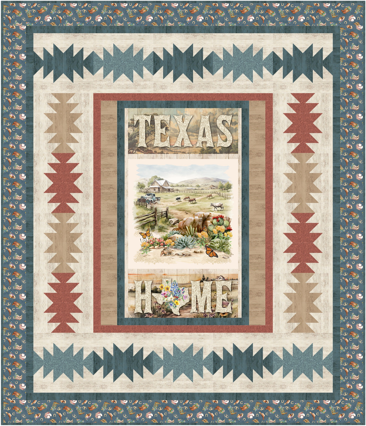Texas Home Downloadable Pattern By Needle In A Hayes Stack