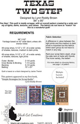 Back of the Texas Two Step Downloadable Pattern by Black Cat Creations