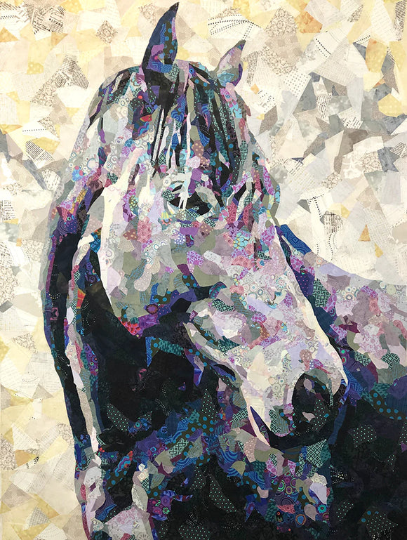 The Horse Quilt Pattern by Collage Quilter