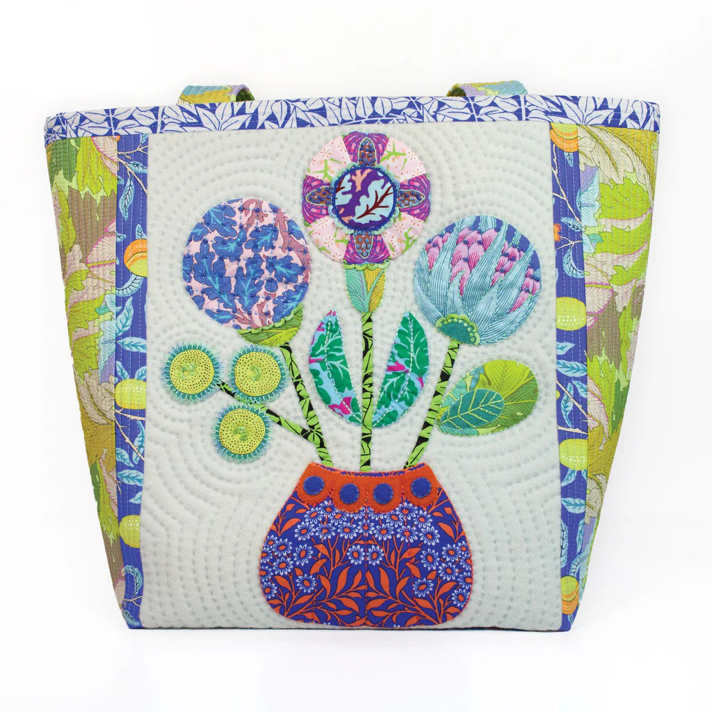 The Morris Tote Bag Pattern by Sue Spargo Folk-Art Quilts