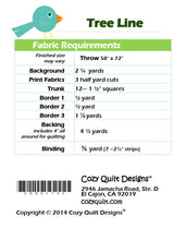 Back of the Tree Line Downloadable Pattern by Cozy Quilt Designs