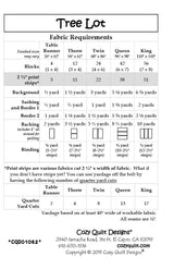 Back of the Tree Lot Downloadable Pattern by Cozy Quilt Designs