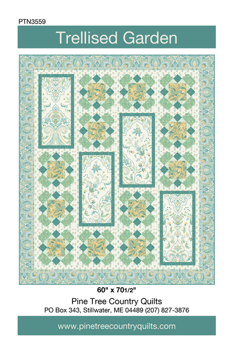 Trellised Garden Downloadable Pattern by Pine Tree Country Quilts