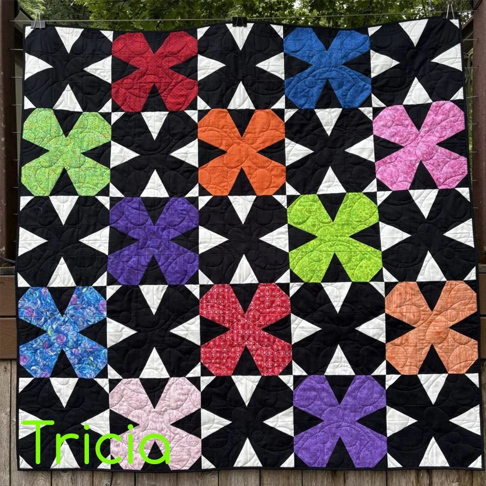 Wild Wallflowers Downloadable Pattern by Staci W Quilts