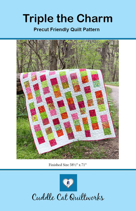 Triple the Charm Downloadable Pattern by Cuddle Cat Quiltworks