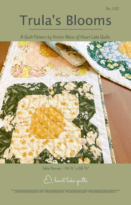 Trulas Blooms Downloadable Pattern by Heart Lake Quilts