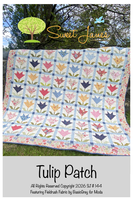 Tulip Patch Downloadable Pattern by Sweet Janes Quilting and Design