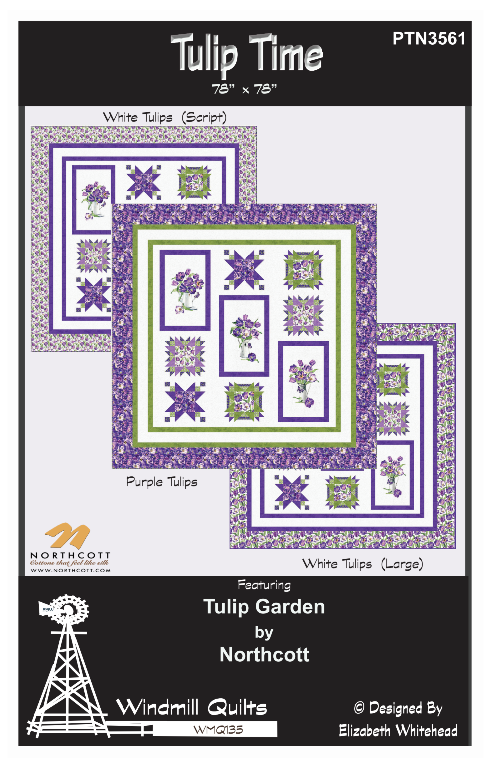 Tulip Time Downloadable Pattern by Windmill Quilts