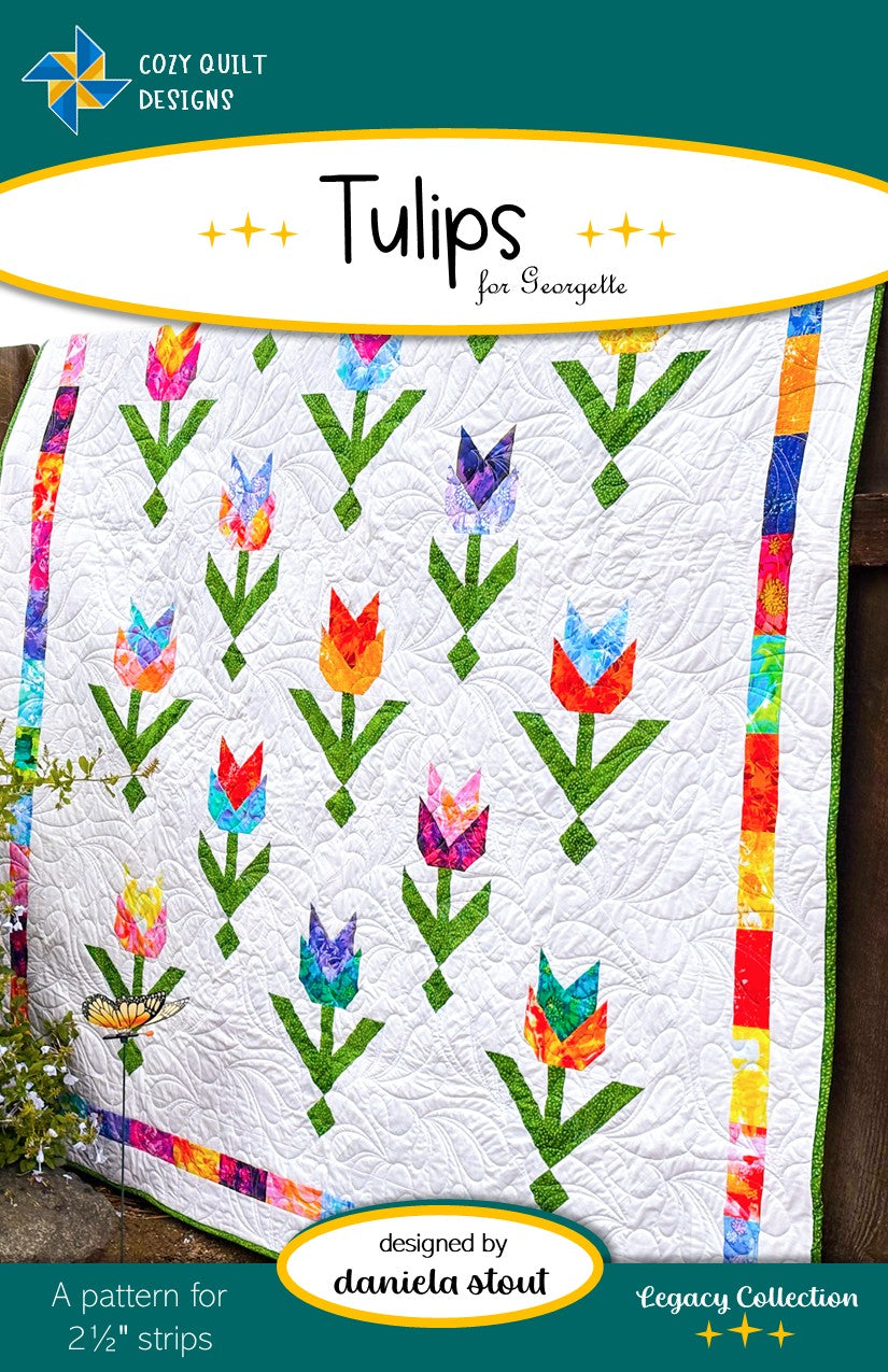 Tulips Downloadable Pattern by Cozy Quilt Designs