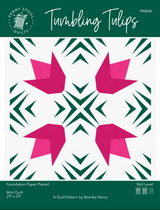 Tumbling Tuplis Downloadable Pattern by Penny Spool Quilts Pattern