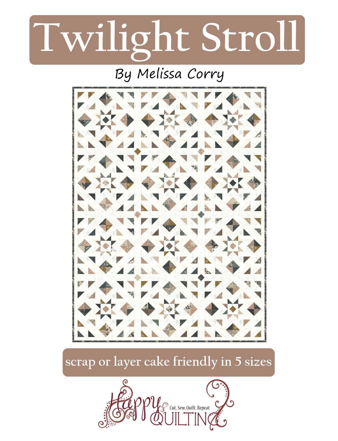 Twilight Stroll Downloadable Pattern By Happy Quilting Melissa Corry