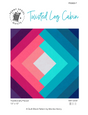 Twisted Log Cabin Quilt Block Downloadable Pattern (traditional) by Penny Spool Quilts Pattern