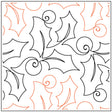 Holly Berries 10in Paper Pantograph by Quilting Creations