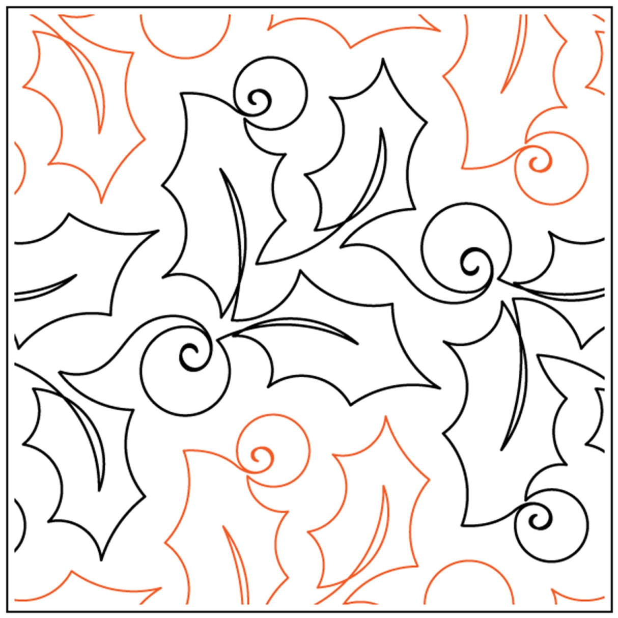 Holly Berries 10in Paper Pantograph by Quilting Creations