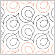 Soho 5in Paper Pantograph Quilt Pattern by Quilting Creations