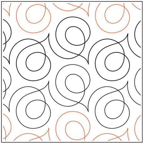 Soho 5in Paper Pantograph Quilt Pattern by Quilting Creations