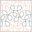 Cakewalk 6-1/2in Paper Pantograph Quilt Pattern by Quilting Creations