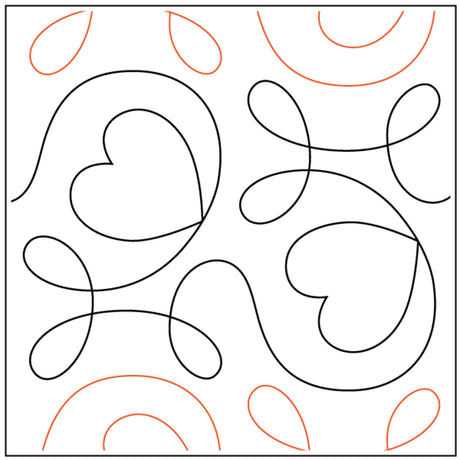 Ginger Heart 6-1/2in Tear Away by Quilting Creations