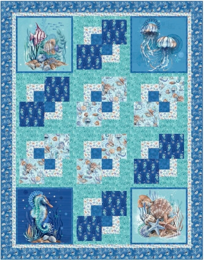 Underwater Communities Downloadable Pattern by Pine Tree Country Quilts