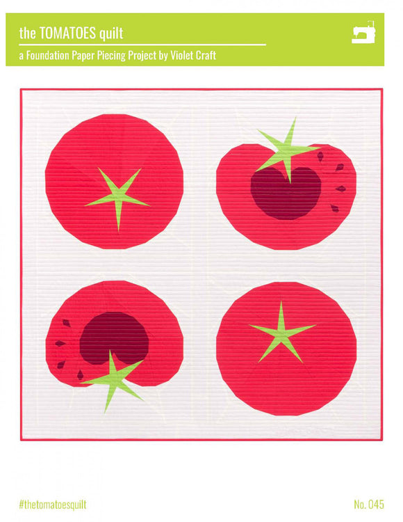 The Tomatoes Quilt Pattern by Violet Craft