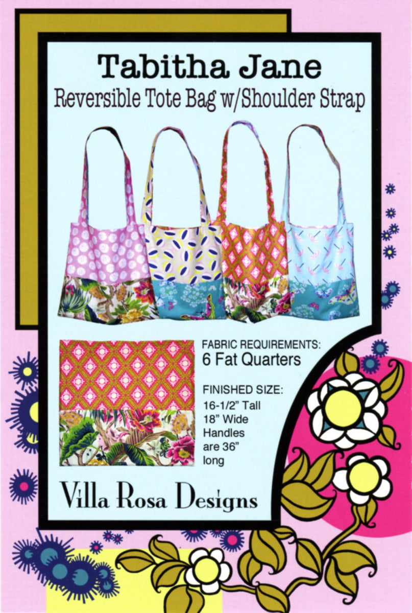 Tabitha Jane Tote Bag Pattern – Quilting Books Patterns and Notions