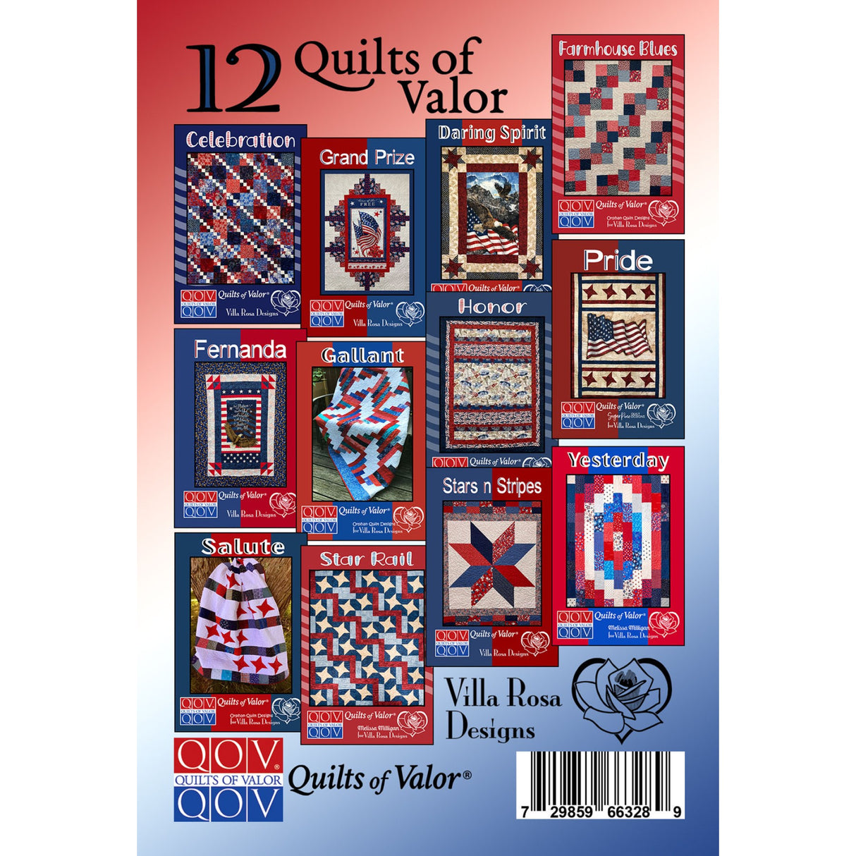 Quilts of Valor Quilt Pattern by Villa Rosa Designs