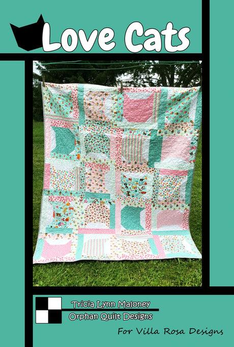 Love Cats Quilt Pattern by Villa Rosa Designs
