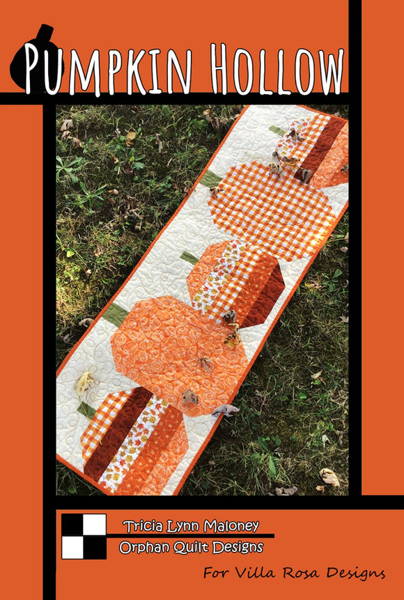 Pumpkin Hollow Table Runner Pattern by Villa Rosa Designs