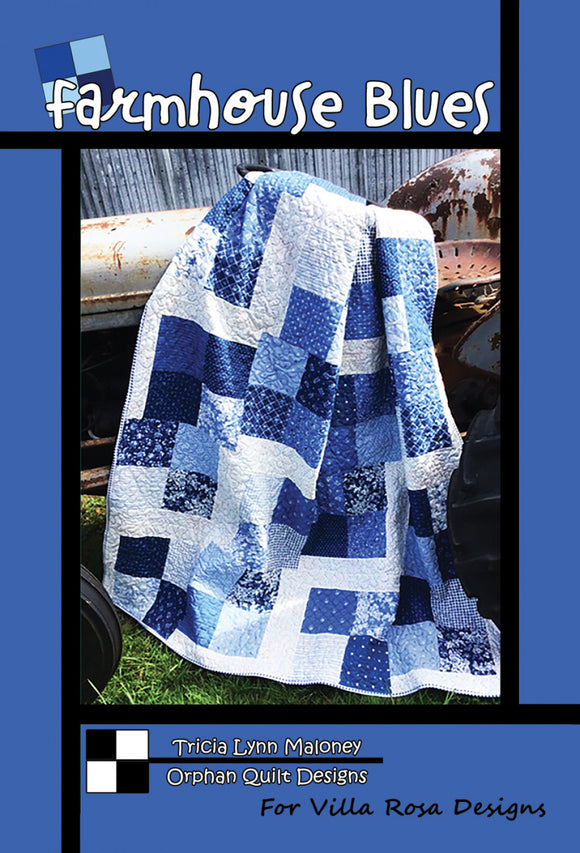 Farmhouse Blues Quilt Pattern by Villa Rosa Designs