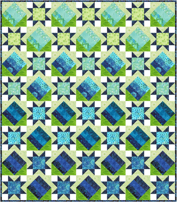 Vibrant Stars Downloadable Pattern by Needle In A Hayes Stack