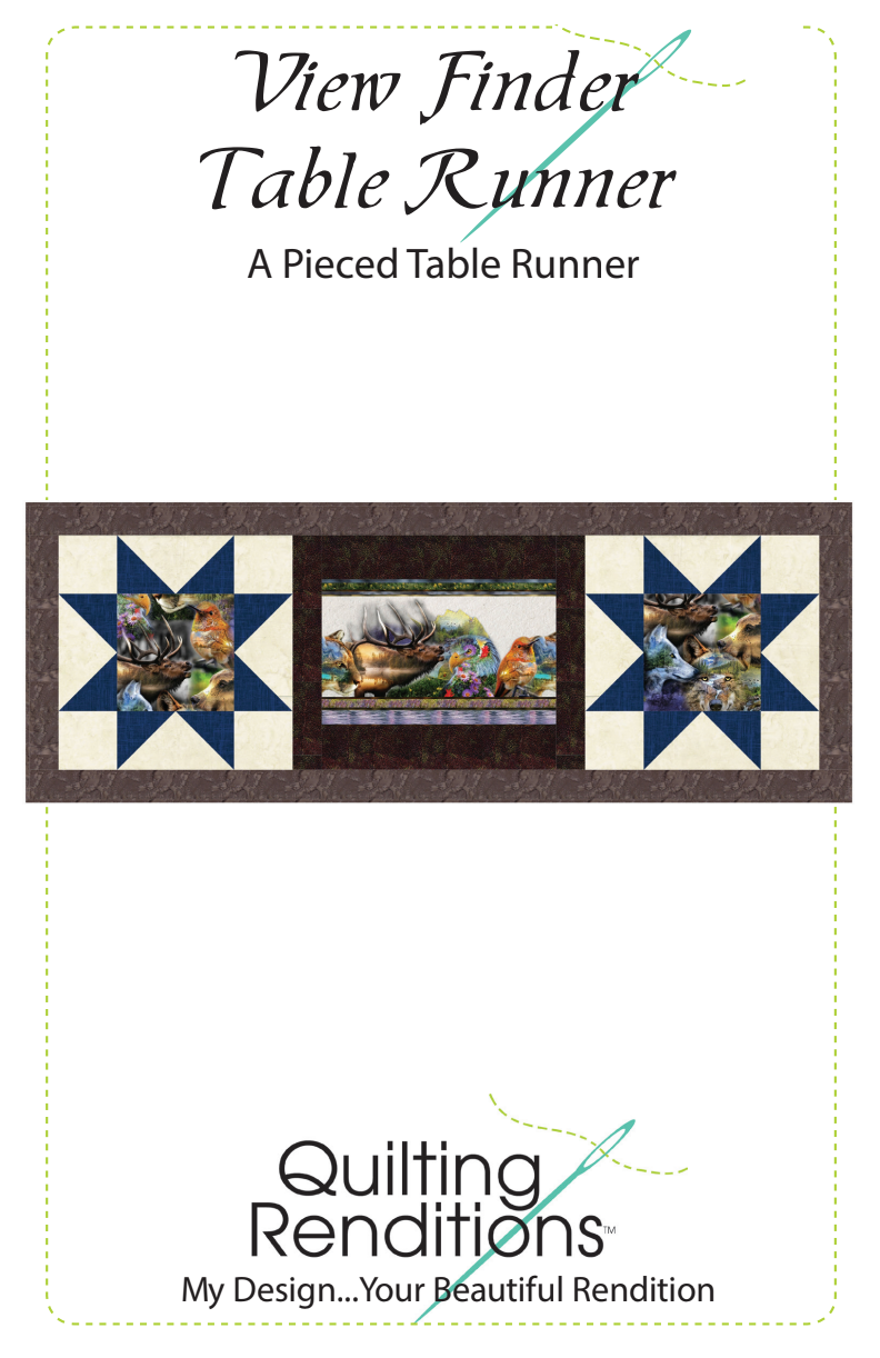 View Finder Table Runner Downloadable Pattern by Quilting Renditions
