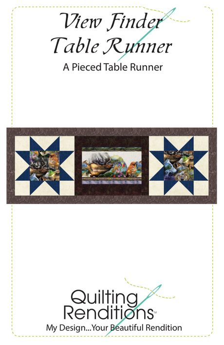 View Finder Table Runner Downloadable Pattern by Quilting Renditions