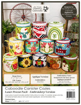 Caboodle Canister Cozies Laser Precut Pack - Embroidery Version by Whole Country Caboodle