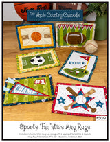 Sports Fanatics Mug Rugs Quilt Pattern by Whole Country Caboodle