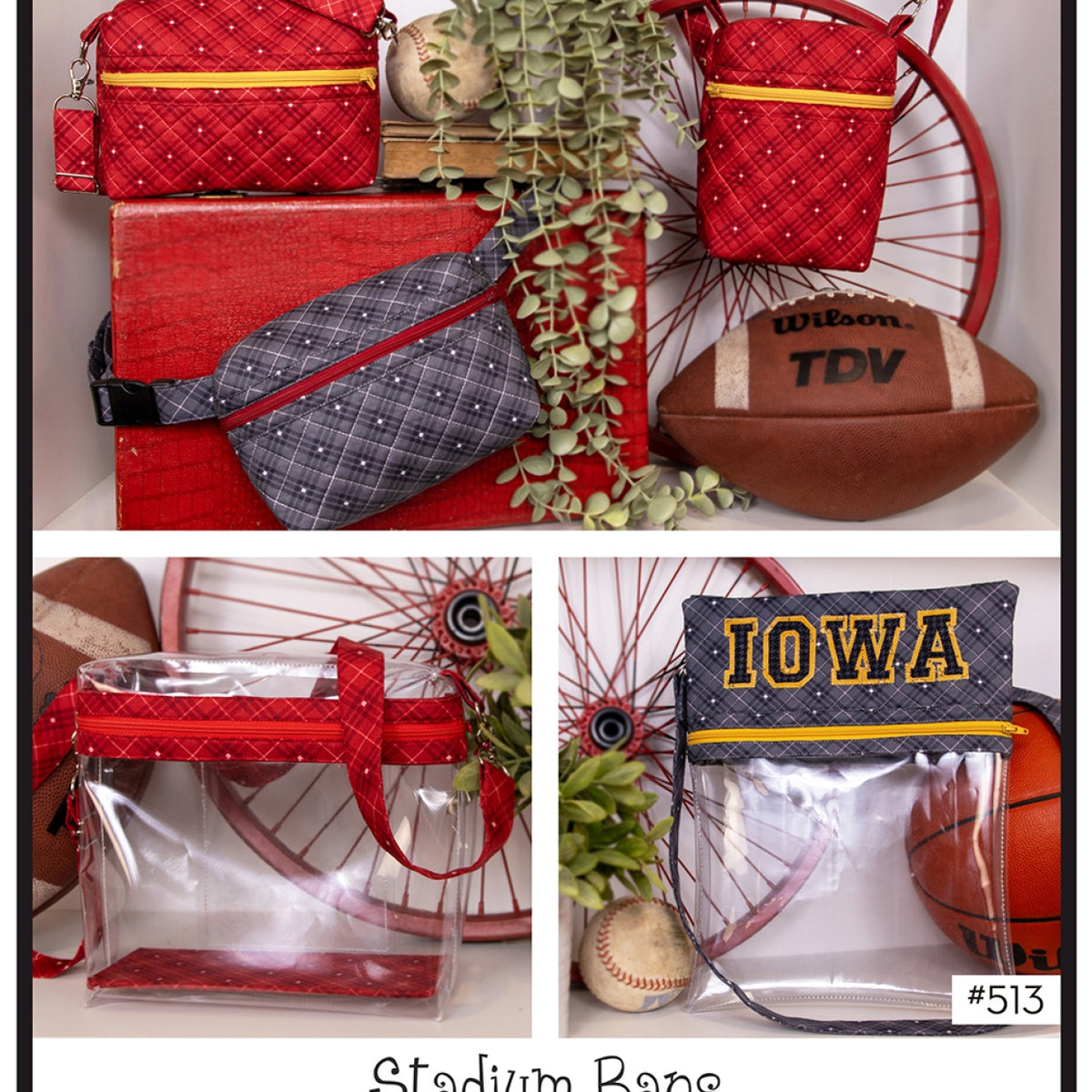 Stadium Bags Quilt Pattern – Quilting Books Patterns and Notions