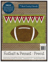 Football & Pennant Precut Fused Applique Pack by Whole Country Caboodle