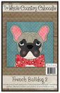 French Bulldog 2 Precut Fused Applique Pack by Whole Country Caboodle