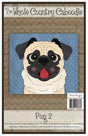 Pug 2 Precut Fused Applique Pack by Whole Country Caboodle