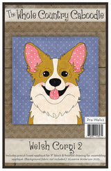 Welsh Corgi 2 Precut Fused Applique Pack by Whole Country Caboodle