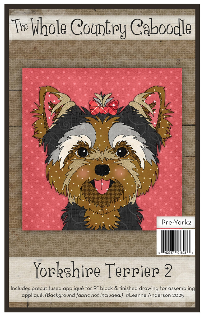 Yorkshire Terrier 2 Precut Fused Applique Pack – Quilting Books ...