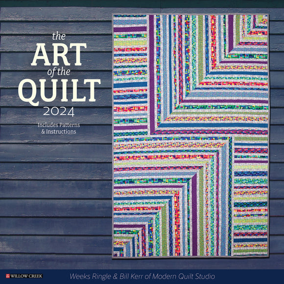 2024 Art of the Quilt Wall Calendar by Willow Creek Press