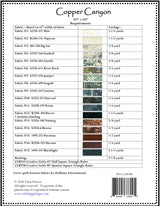 Copper Canyon BOM Downloadable Pattern